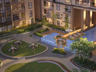 Landscaped gardens and family areas
