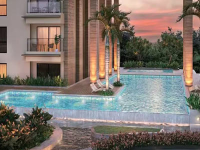 Swimming pool and fitness zones