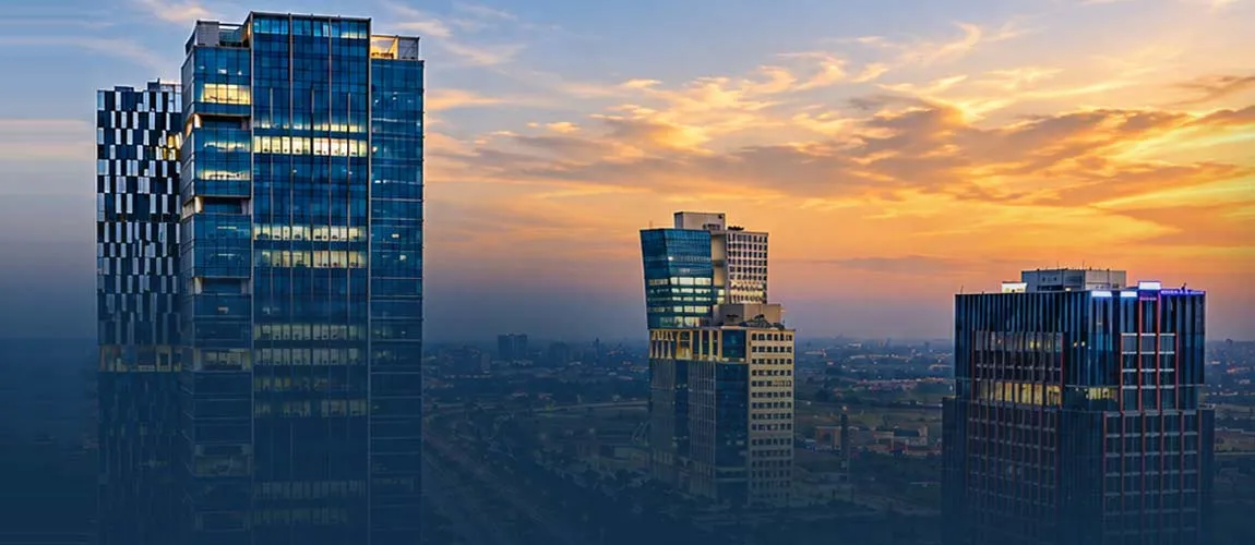 GIFT City skyline and towers, Gandhinagar