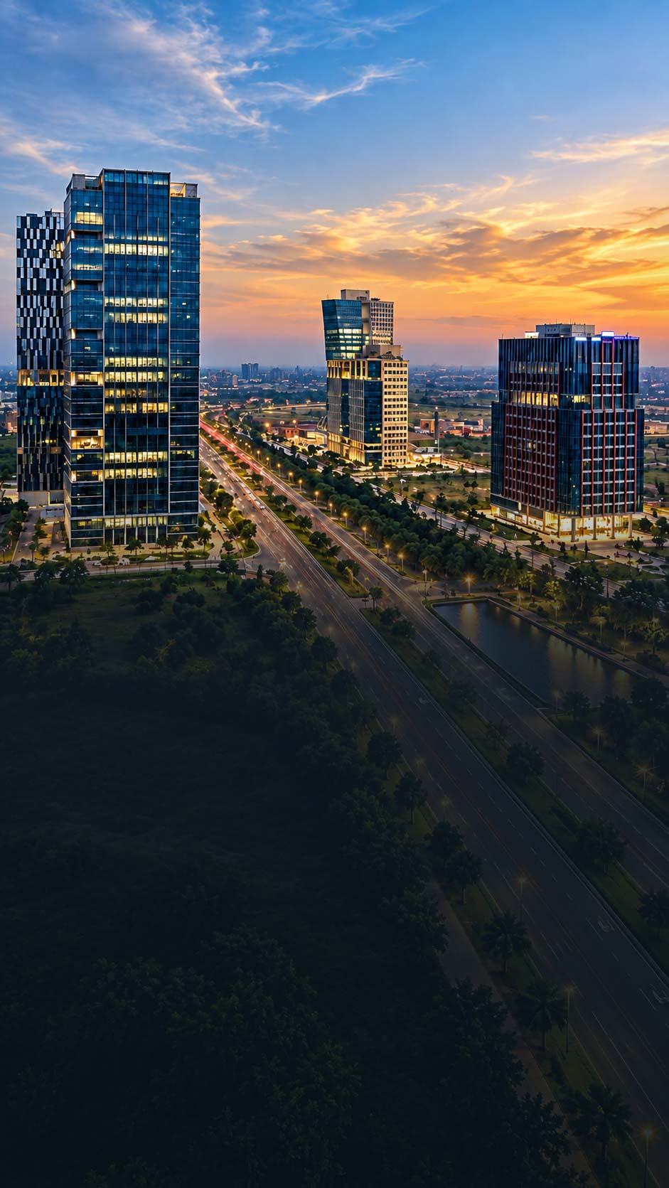 GIFT City skyline and towers, Gandhinagar